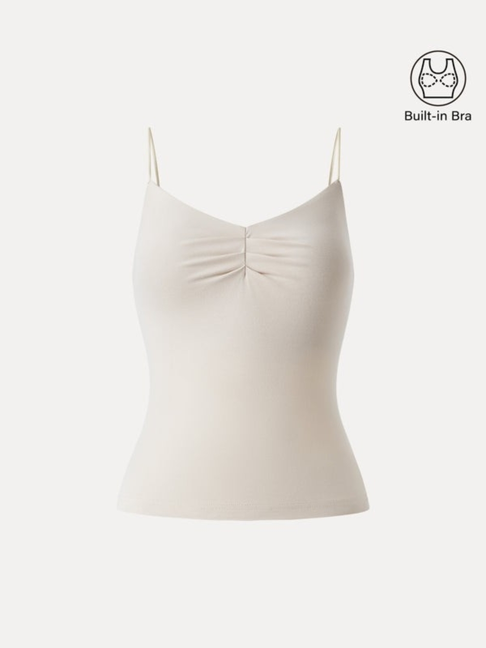 OGL Eco-SkinKiss® Ultrasoft Sweetheart Neck Front Tucked Spaghetti Bra Tops
